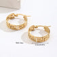 Stainless steel gold-plated women's earrings, fashionable Chinese style women's jewelry, a gift from good friends for women