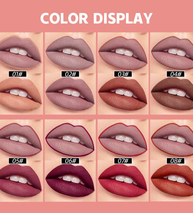 QIBEST 2 IN 1 Lip Liner Waterproof Matte Lipstick Pencil Sexy Red Long Lasting Lipliner Nude Lipstick Pen Lips Makeup Cosmetics