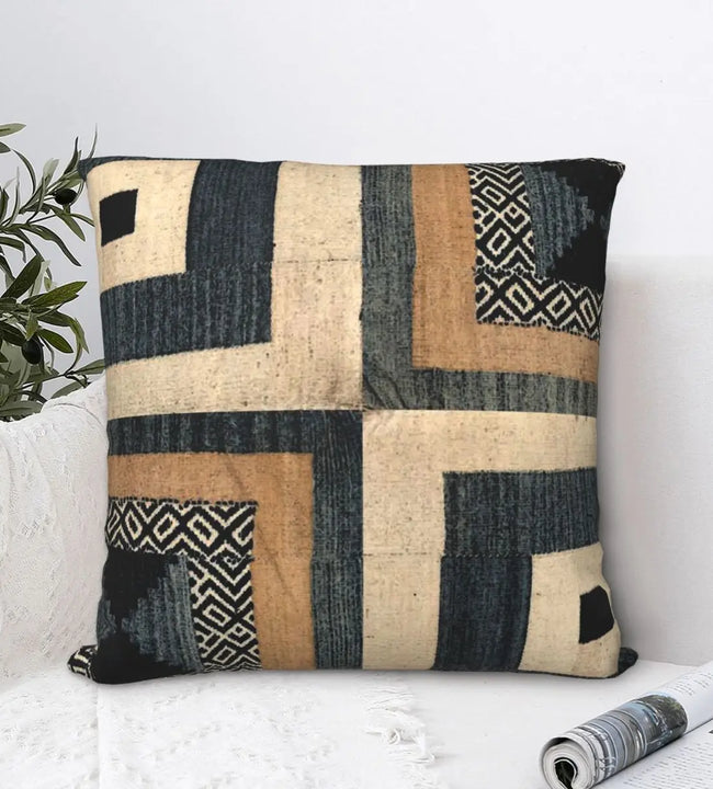 Antique African Textile Pillowcase Printed Fabric Cushion Cover Decorative Ancient Throw Pillow Case Cover Home Zipper 18