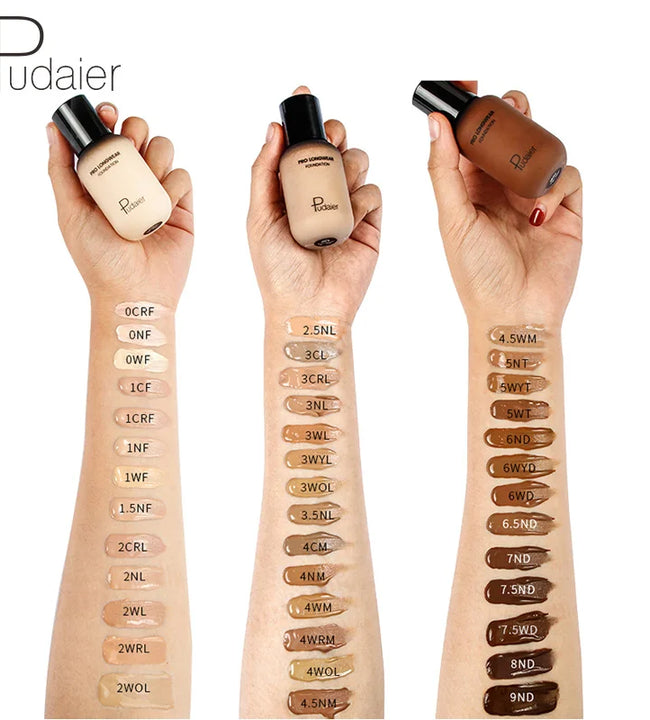 Pudaier Face Skin Evolution Liquid Foundation Oil-control Make Up Concealer Brighten Makeup Highlighter Bronzer Corrector Cream