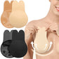 Women Push Up Bras Self Adhesive Silicone Strapless Invisible Bra Reusable Sticky Breast Lift Tape Rabbit Nipple Cover Bra Pads