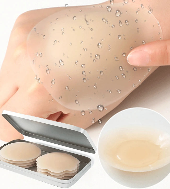 2PCS Silicone Nipple Cover Women Reusable Breast Lingerie Bra Sticker Female Invisible Petal Lift Up Adhesive Pads Chest Pasties