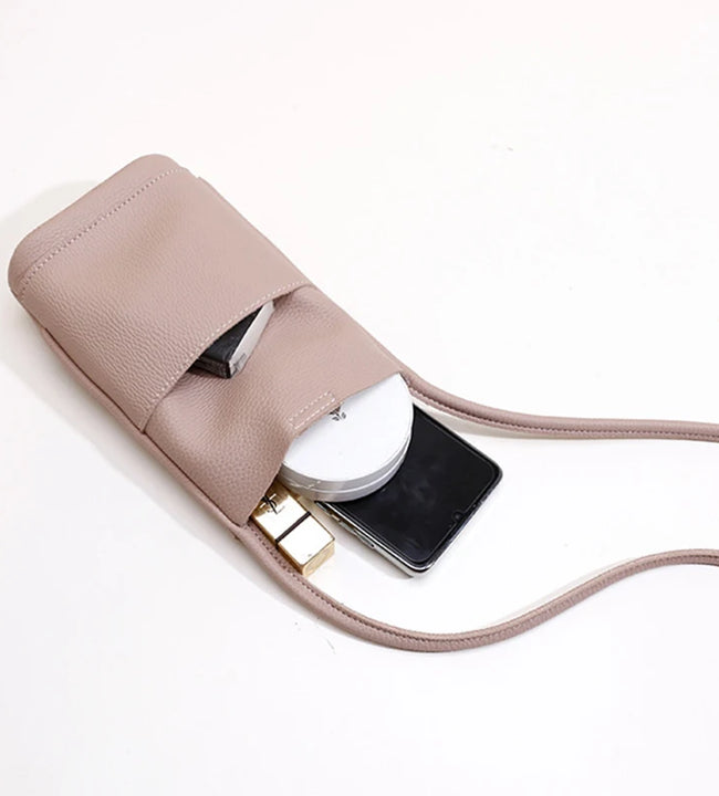 Mobile Phone Bag Crossbody Small Bag Fashion Versatile Phone Bag Women's Shoulder Bag Soft Pu Leather Shopping Bag