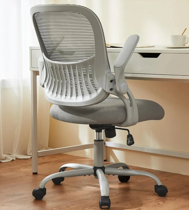 Office Computer Desk Chair, Ergonomic Mid-Back Mesh Rolling Work Swivel Task Chairs with Wheels, Comfortable Lumbar Suppor