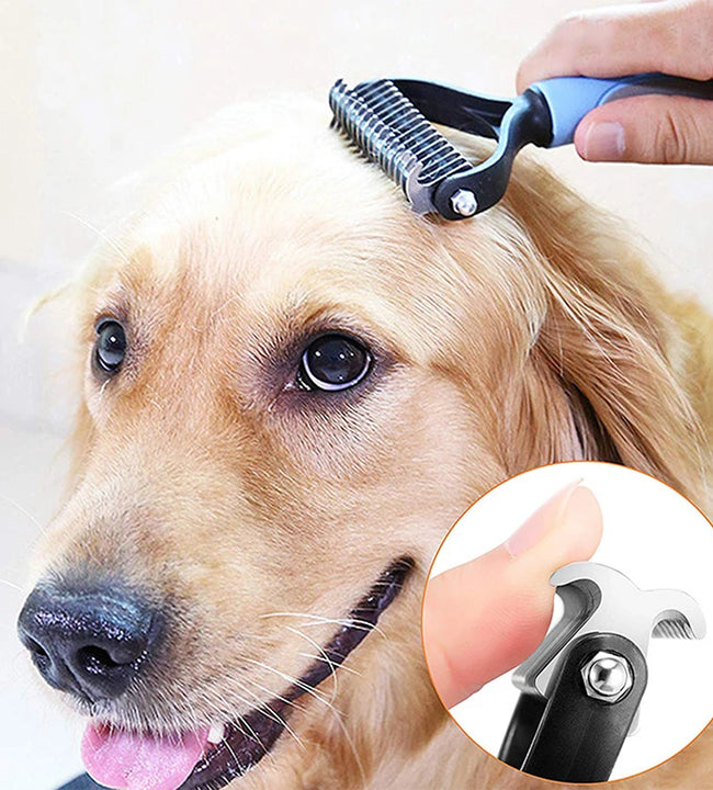 Professional Pet Deshedding Brush Dog Hair Remover Pet Fur Knot Cutter Puppy Cat Comb Brushes Dogs Grooming Shedding Supplies