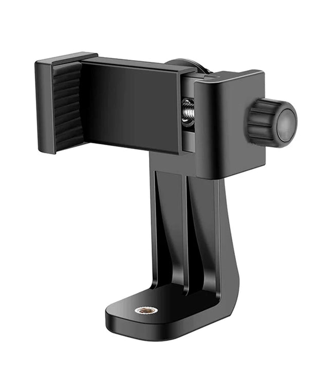 Universal Tripod Mount Adapter Cell Phone Clip Holder Stand Vertical 360° Rotation Tripod Stand for iPhone Samsung Huawei Xiaomi