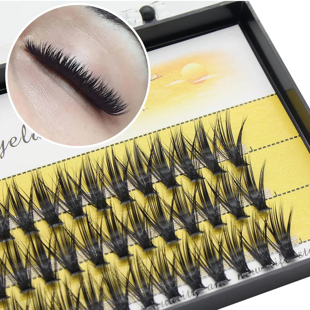 Moonlily 20D/30D Mink Eyelashes Extension Professional Makeup 3D Volume Effect Graft Eyelash Faux False Fake Individual Lashes