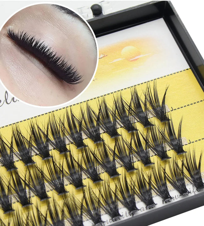 Moonlily 20D/30D Mink Eyelashes Extension Professional Makeup 3D Volume Effect Graft Eyelash Faux False Fake Individual Lashes