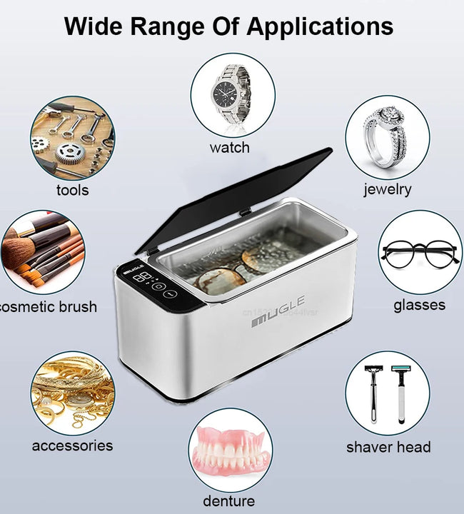 Ultrasonic Cleaner 35W Ultrasonic Glasses Jewelry Cleaner 500ML Ultrasonic Cleaning Machine Ultrasound Washing Bath For Glasses