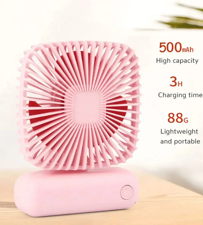 Desktop Desktop Small Fan Mini Handheld Usb Three Speed Cool Air Car Home Office Portable Quiet Outdoor Simple Portable Summer