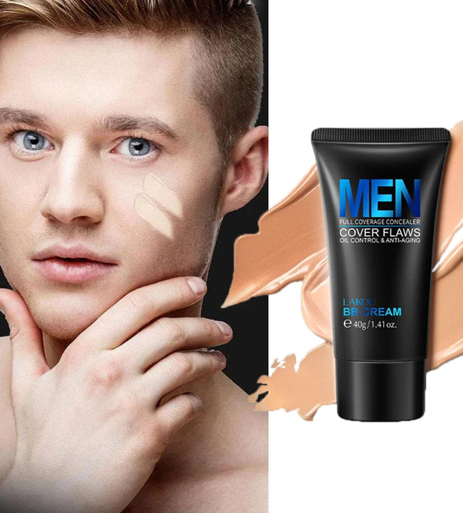 Men'S BB Cream Whitening Oil-control Concealer Freckle Removing Brighten Skin Easy to Wear Makeup Cosmetic Facial Liquid