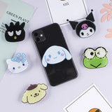 Sanrio Hello Kitty Mobile Phone Holder Cute Kuromi Retractable Folding Cell Phone Holder Mobile Phone Ring Christmas Gift