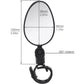 1pcs Bike Rearview Mirror 360° Adjustable Rotatable Handlebar Convex Mirror Safe Wide Angle For Bicycle Cycling Outdoor Sports