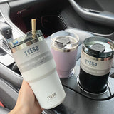 900ml Coffee Cup Thermos Bottle Keep Cold and Hot Stainless Steel Thermos Mug Portable Vacuum Flask Insulated Car Water Bottle