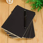 A6 Retro Blank Paper Notebook Diary Blank Sketchbook For Graffiti Painting Drawing Black Cover 88 Pages Office School Stationery