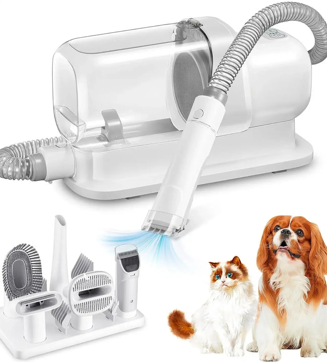 Dog Grooming Vacuum & Pet Grooming Kit with 2.3L Capacity Larger Pet Hair Dust Cup Dog Brush Vacuum for Pet Hair Vacuum Cleaner