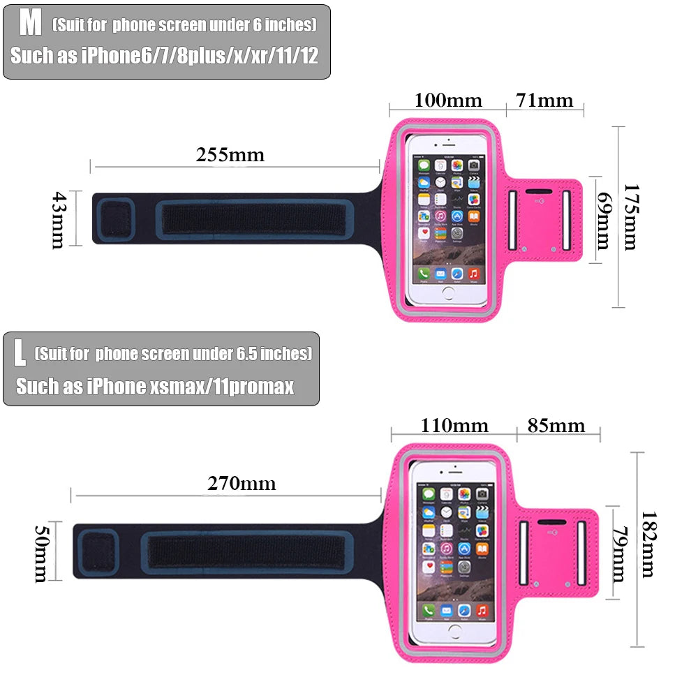 Phone Arm Band Case Phone Case Sports Accessories Phone Arm Bag Running Bags Cell Phone Arms Band Armbands Touch Screen