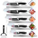 Ceramic Knives Kitchen knives 3 4 5 6 inch Chef knife Cook Set+peeler white zirconia blade Multi-color Handle High Quality