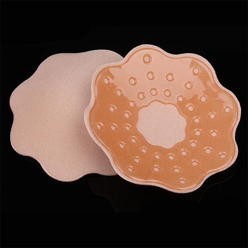 Reusable Breast Petals Invisible Strapless Bra Pasties Self Adhesive Nipple Cover Silicone Sexy Bra Pads For Women Party Dress