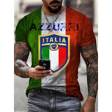 2023 T-SHIRT FOR MAN Fashion new 3D digital print summer hot-selling short-sleeve O neck men's sports retro style T-shirt Top