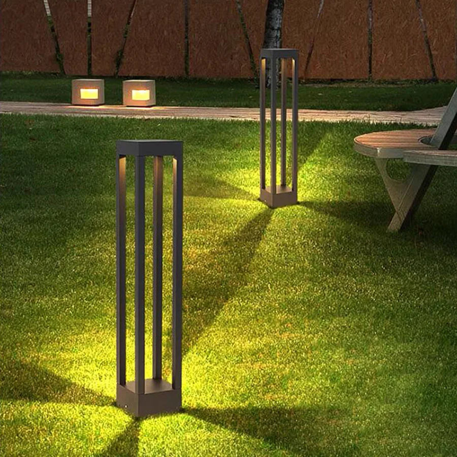 Aluminum Outdoor Landscape Path Light IP65 Waterproof Garden Floor Lamp Walkway LED Bollard Light for Lawn Driveway Patio Decor