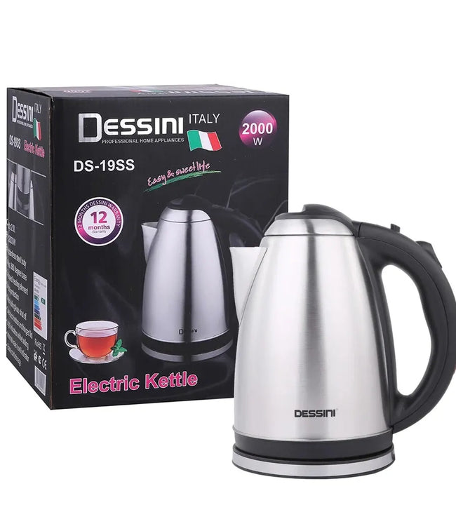 Dessini Sell Well Portable Stainless Steel Electric Kettle Cooking Kettle Automatic Power Off Water Boiler Safe With Protection