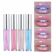 Diamond Shimmer Lip Gloss Laser Holographic Lip Gloss Liquid Lipstick Mermaid Pigment Longlasting Glitter Lip Gloss Lip Makeup