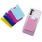 Silicone Mobile Phone Back Pocket Women Men Card Holder Case Soft Elastic Non-slip Cell Phone Stick Adhesive Card Holder Wallet