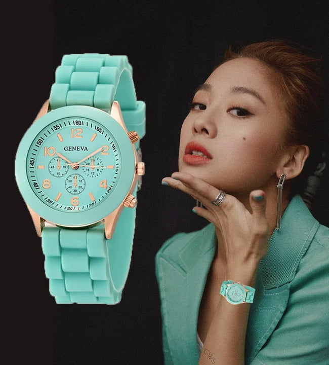 Women Watches 2023 New Fashion Luxury Brand Women's Watch Silicone Strap Quartz Wrist Watch For Female Relogio Feminino Zegarki