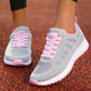 Women's Sneakers Fashion 2024 New Breathable Trainers Soft Women Sneakers Mesh Fabric Lace Up Shoes For Women Female Footwear