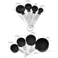 4PCS/Set Plastic Multi Purpose Measuring Cup Measuring Spoon Stainless Steel Handle With Graduated Measuring Baking Tools