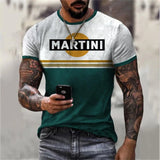 2023 T-SHIRT FOR MAN Fashion new 3D digital print summer hot-selling short-sleeve O neck men's sports retro style T-shirt Top