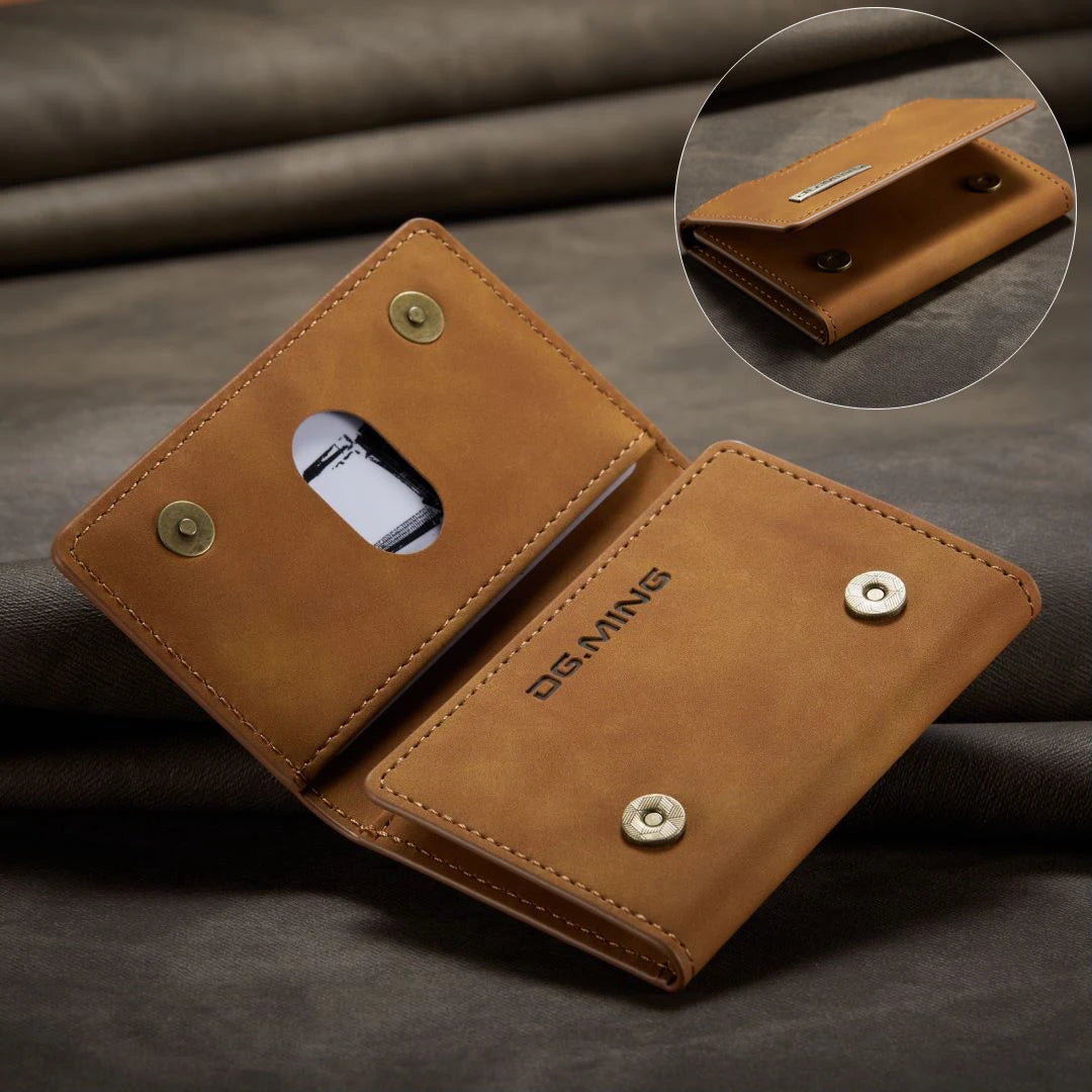 Cell Phone ID Credit Card Holder Leather Magnetic Pocket Wallet Case Card Holder Pouch Bag For Smartphone Universal