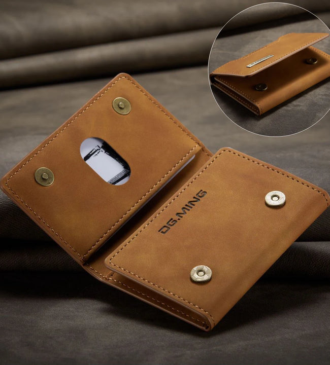 Cell Phone ID Credit Card Holder Leather Magnetic Pocket Wallet Case Card Holder Pouch Bag For Smartphone Universal