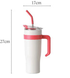 Bingba Cup 304 Stainless Steel Water Cup for Girls with Straw Large Capacity New Insulated Cup