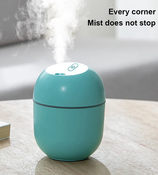 Portable USB Ultrasonic Air Humidifier Essential Oil Diffuser Car Purifier Aroma Anion Mist Maker with LED Lamp Romantic Light