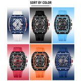 CURREN Top Brand Men's Watches Luxury Square Quartz Wristwatch  Waterproof Luminous Chronograph Watch for Men Date Clock