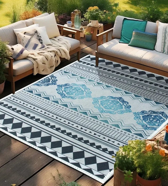 MiRcle Sweet Soft Carpet Indoor Outdoor Area-Rug Bohemian Coastal Easy-Cleaning Bedroom Kitchen Backyard Patio Non Shedding