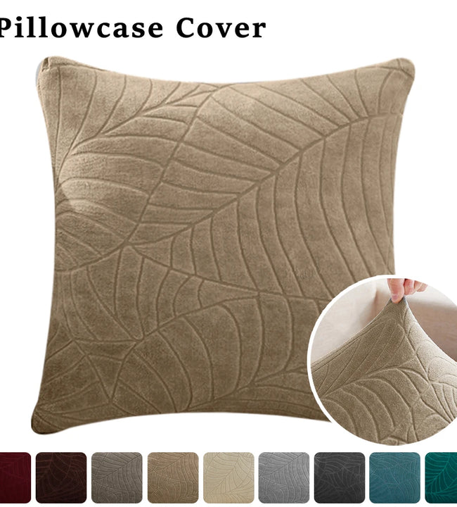 Square Pillowcase Jacquard Plain Cushion Pillow Cover Soft Decor Pillow Covers Sofa Bed Waist Throw Pillow Case 45X45CM 1pc Home