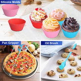 DIY Muffin Bakeware for all Air Fryer Machine  4.0- 5.8QT 7 Inch / 8 Inch Air Fryer Accessories Baking Cake Mould Set 12pcs/set