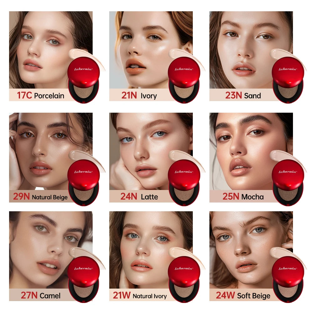 TIRTIR Cushion Foundation Fit Cushion Foundation Full Coverage Waterproof Long-lasting Concealer Long-lasting Makeup Semi-Matte