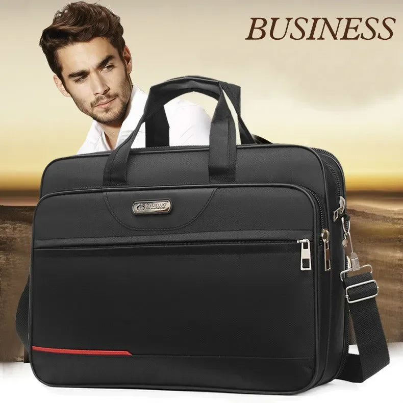 High-capacity Briefcase Business Document Information Storage Bags Weekend Travel Laptop Protection Organize Handbag Accessories