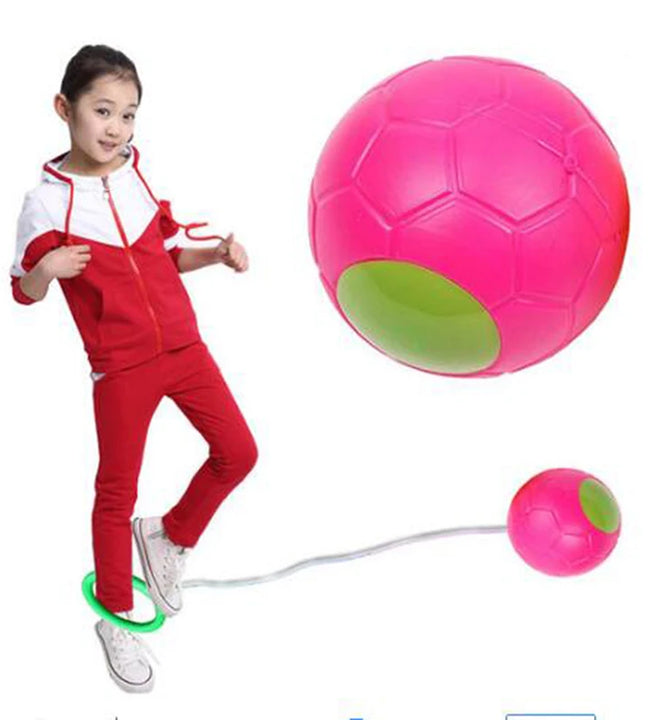 1PC Skip Ball Outdoor Fun Toy Ball Classical Skipping Toy Exercise coordination and balance hop jump playground may toy ball