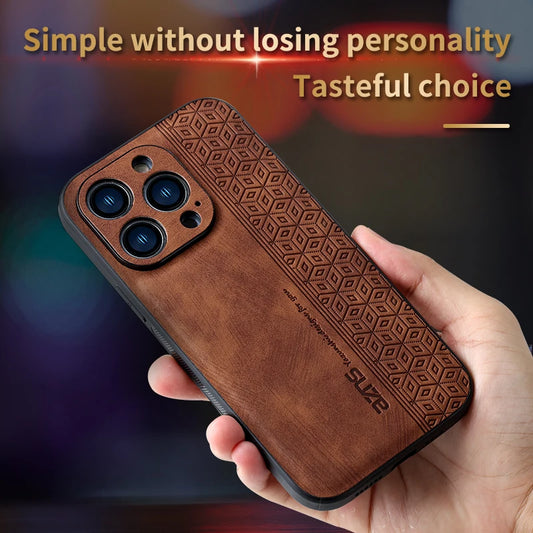 Iphone 11Case for IPhone  15 14Pro Max 13 12 11 Plus XS X XR 8 7 SE20 Luxury Leather Business Elite Shock Proof Cell Phone Cases