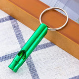 Sport Whistles Mini Survival Whistle Multifunction Keychain Aluminum Alloy Cheerleading Souvenir Outdoor Emergency Siren