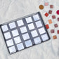 XL Large Empty Magnetic Plastic Eyeshadow Palette Makeup Storage Box Clear Lid & 20pcs Adhesive Metal Stickers