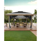 Gazebo Outdoor Canopy Shelter 12x12 Pop Up with Mosquito Netting 4 Stanbags Instant Tent for Lawn, Garden, Backyard Deck