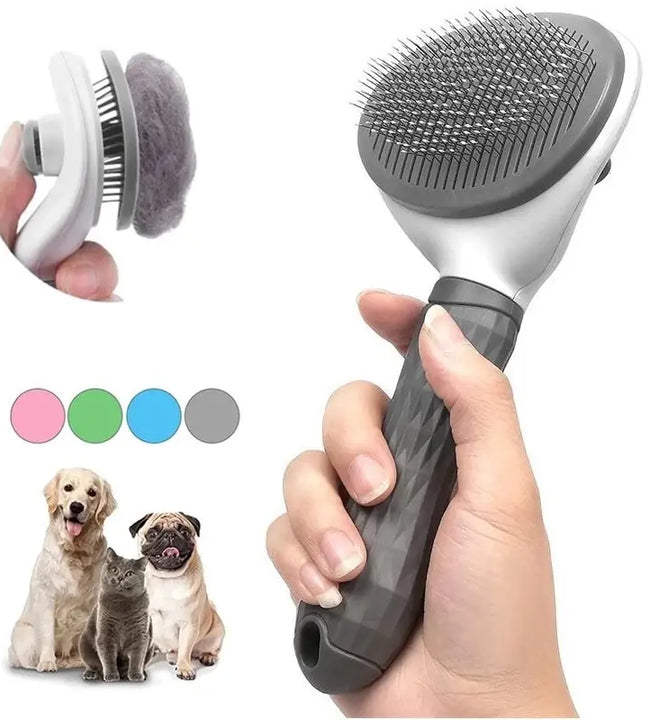 Pet Dog Brush Cat Comb Self Cleaning Pet Hair Remover Brush For Dogs Cats Grooming Tools Pets Dematting Comb Dogs Accessories