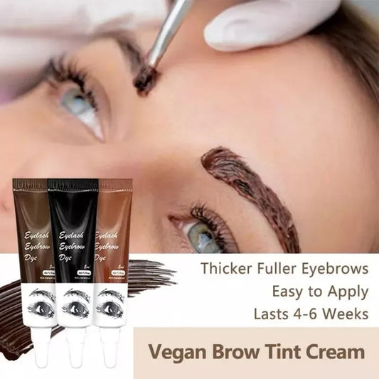 15-Minute Henna Eyelash Eyebrow Dye Tint Professional Fast Tint Easy Dye Gel Eyelash Kit Semi Permanent Eyebrows Tint Dye Makeup