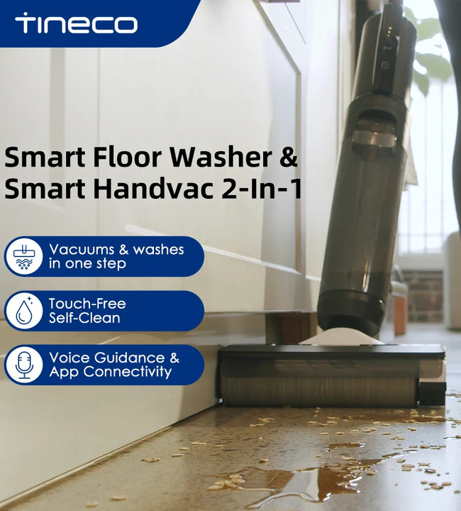 Tineco Floor One S5 Combo Wet Dry Vacuum Cleaner Cordless Smart Floor Washer Upright Home Electric Mop Wireless Self-Cleaning